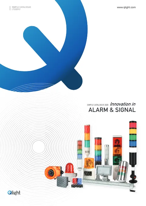 Trang bìa Qlight Simple Catalogue (Alarm & Signal)