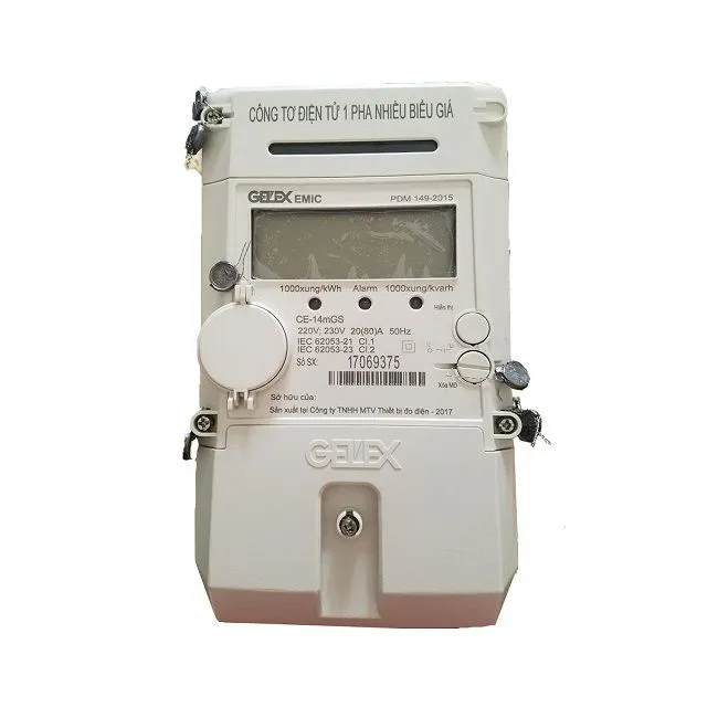 Công tơ điện tử 1 pha 3 giá EMIC CE-11mGS 5/10(A)