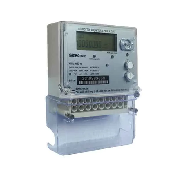 Công tơ điện tử 3 Pha Emic ME-43 3×5(10)A (gián tiếp)