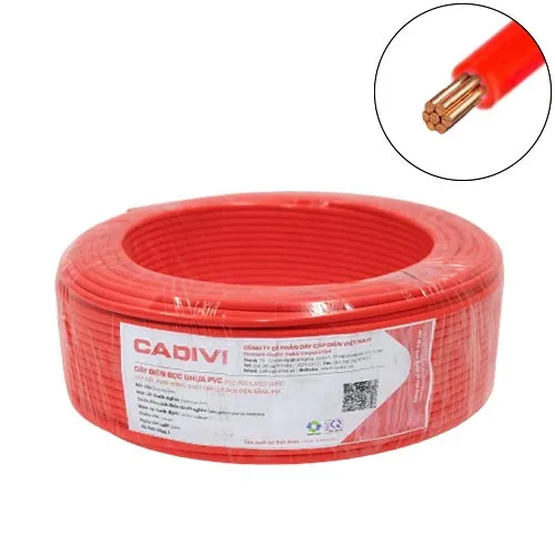 Dây cáp điện 1 lõi Cadivi CV/LF-1.5 mm2 (Đỏ) – 0.6/1KV