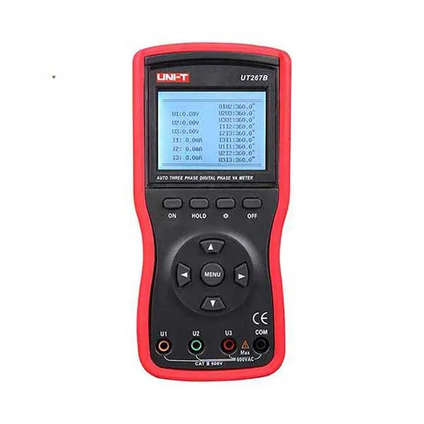 Máy đo công suất 3 phase Uni-T UT267B (AC 20A, 600V, 12kW, 0-360°)