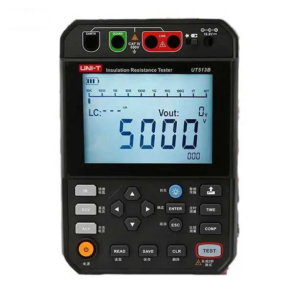 Máy đo điện trở cách điện Uni-T UT513B (2TΩ, 5000V)