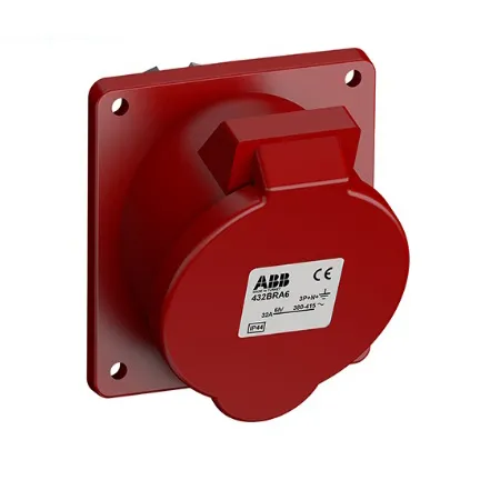 2CMA102246R1000 – Ổ cắm âm dạng nghiêng ABB 432BRA6 32A 3P+N+E 346-415V IP44