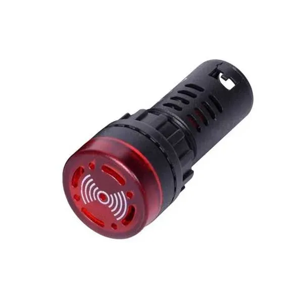 Đèn báo có còi AD16-22D/SM-R 22mm màu đỏ