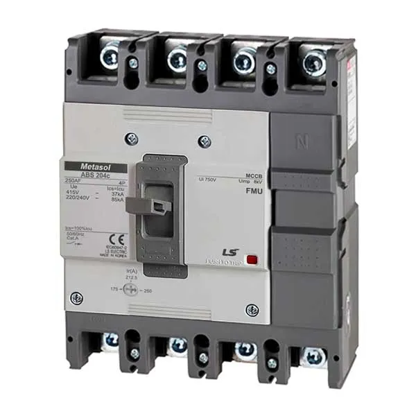 MCCB chỉnh dòng LS ABS204c FMU (140- 200A) 4P 37kA