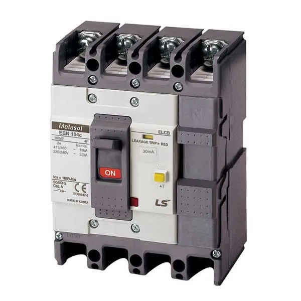 CB khối chống giật LS EBN104c 15A 4P 30mA 18kA