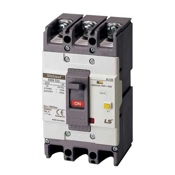 CB khối chống giật LS EBN53c 15A 3P 30mA 14kA