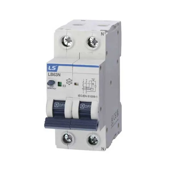 CB chống giật LS LB63N 20A 1P+N 30mA 6kA