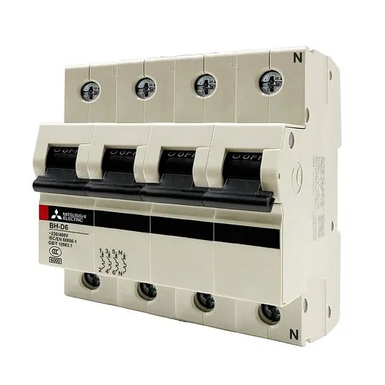 MCB Mitsubishi BH-D6 4P 10A 6kA C N