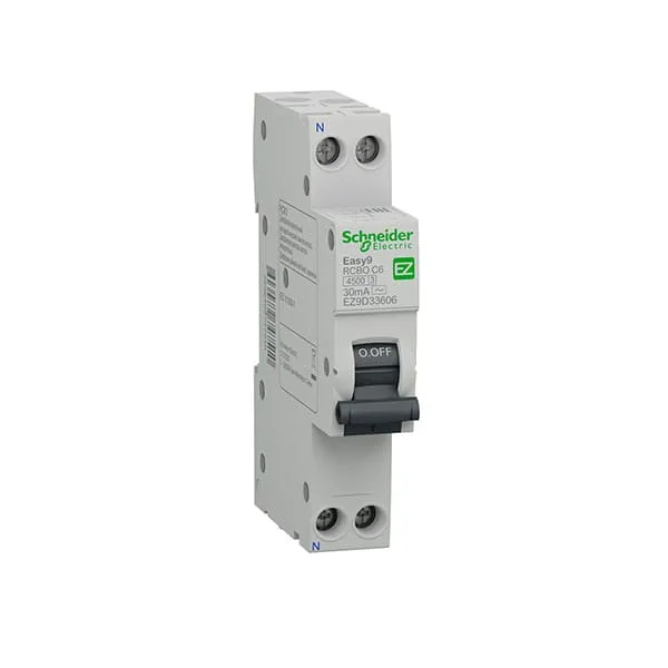 RCBO Schneider EZ9D33606 6A 30mA 1P+N 4.5kA
