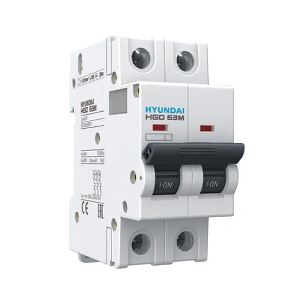 MCB Hyundai HGD63M 2P 10A 6kA