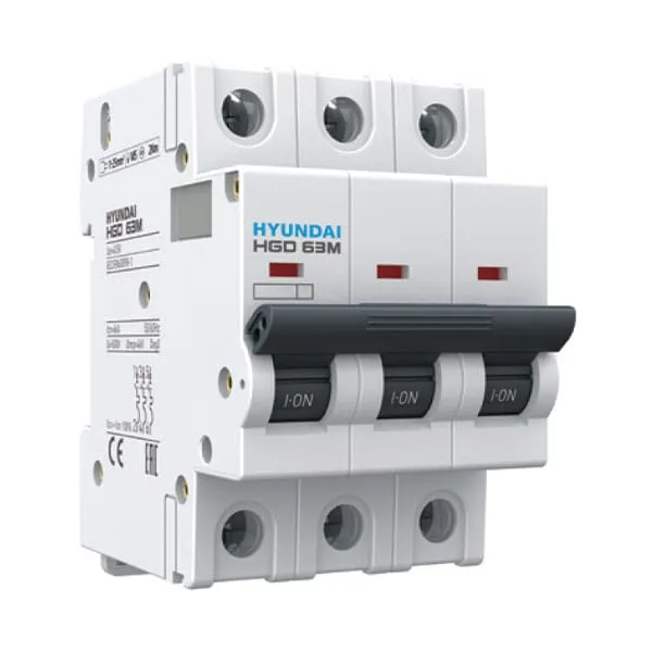 MCB Hyundai HGD63M 3P 32A 6kA