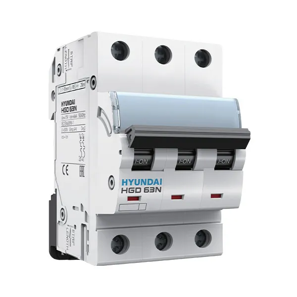 MCB Hyundai HGD63N 3P 6A 6kA