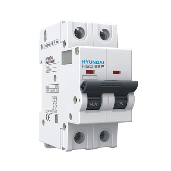 MCB Hyundai HGD63P 2P 50A 10kA