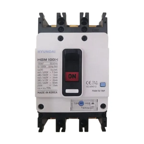MCCB Hyundai HGM100H-F 3P 20A 26kA