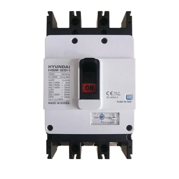 MCCB Hyundai HGM125H-F 3P 20A 38kA