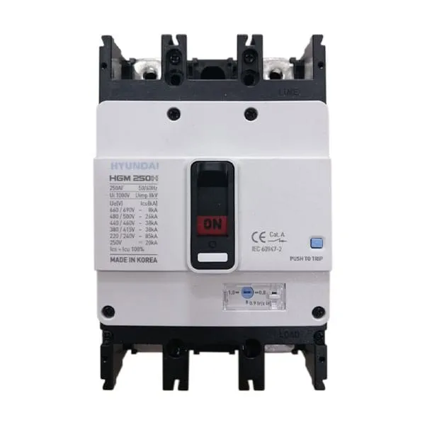 MCCB Hyundai HGM250H-F 2P 175A 85kA