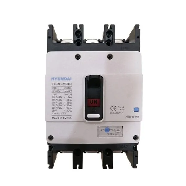 MCCB Hyundai HGM250H-F 3P 250A 38kA