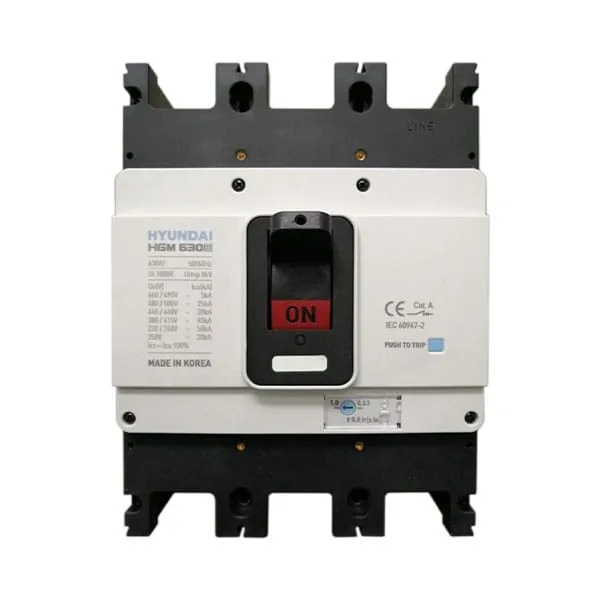 MCCB Hyundai HGM630E-F 3P 630A 45kA